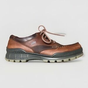 ECCO Track 25 Low GORE-TEX Waterproof Leather Bison Brown Men's Sz 46  12 - 12.5